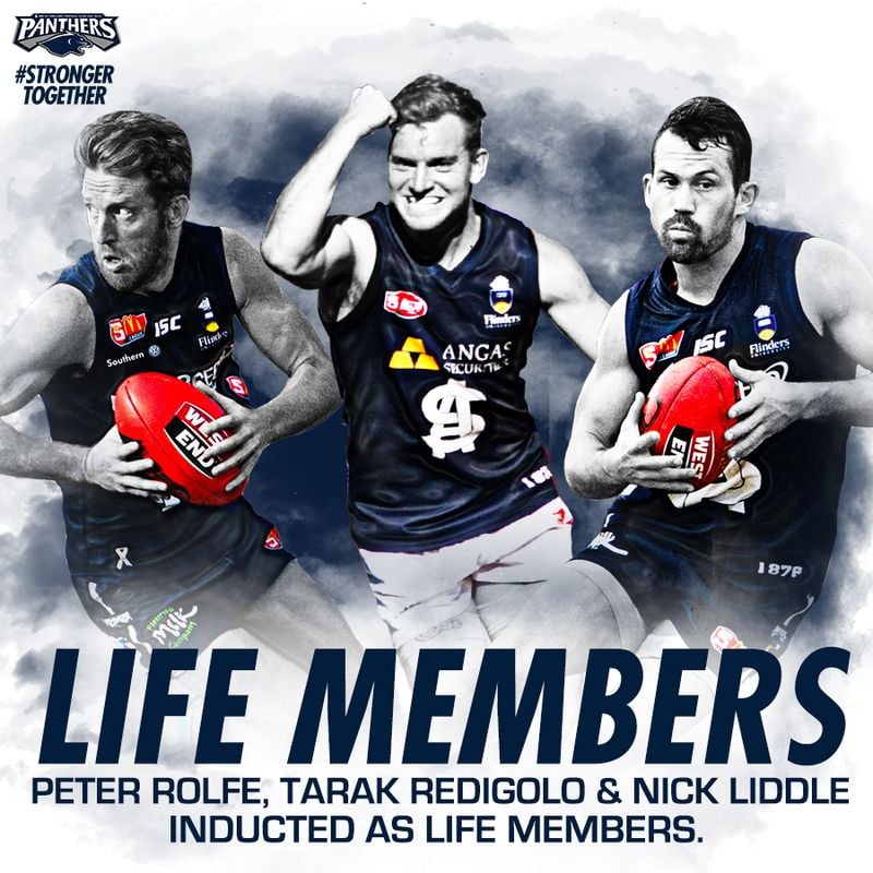 Peter Rolfe, Tarak Redigolo and Nick Liddle inducted as a Life Members Peter Rolfe, Tarak Redigolo and Nick Liddle inducted as a Life Members